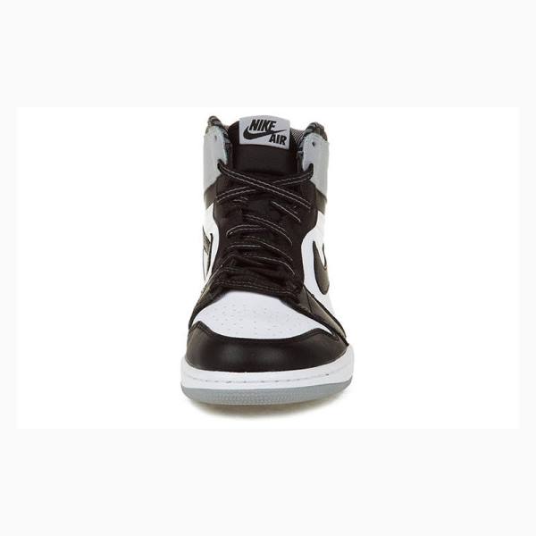 Black / White / Grey Men's Nike Retro High OG Baron Basketball Shoes Air Jordan 1 | JD-740NV