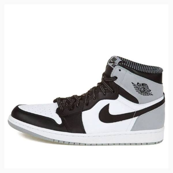 Black / White / Grey Men\'s Nike Retro High OG Baron Basketball Shoes Air Jordan 1 | JD-740NV