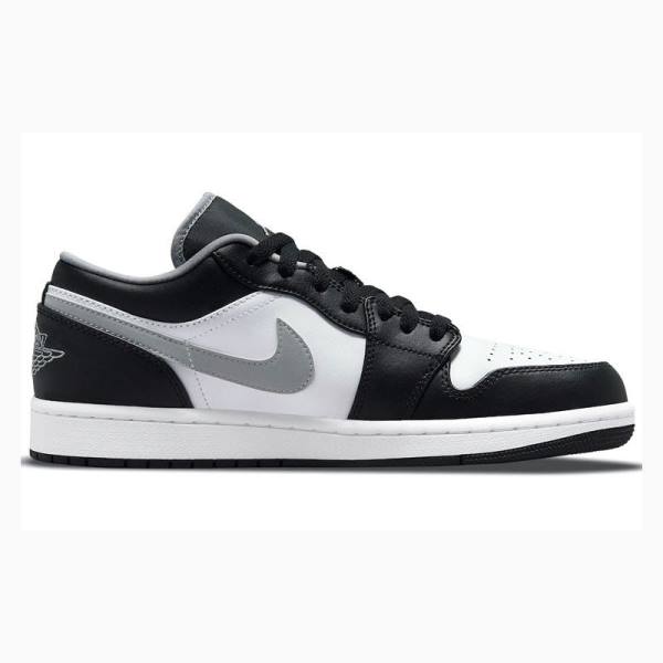 Black / White / Grey Men's Nike Retro Low Sneakers Air Jordan 1 | JD-874LD