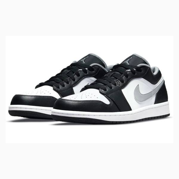 Black / White / Grey Men's Nike Retro Low Sneakers Air Jordan 1 | JD-874LD