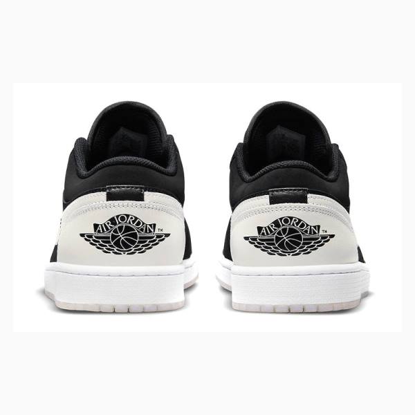 Black / White Men's Nike Low-Top Sneakers Air Jordan 1 | JD-695KA