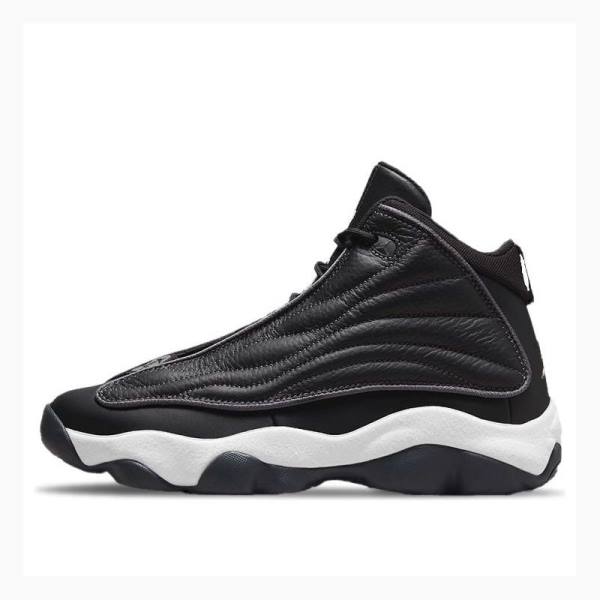 Black / White Men\'s Nike Pro Strong Basketball Shoes Air Jordan | JD-493TX