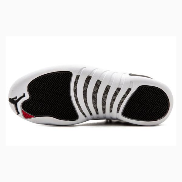 Black / White Men's Nike Retro Low Playoffs Sneakers Air Jordan 12 | JD-279AF