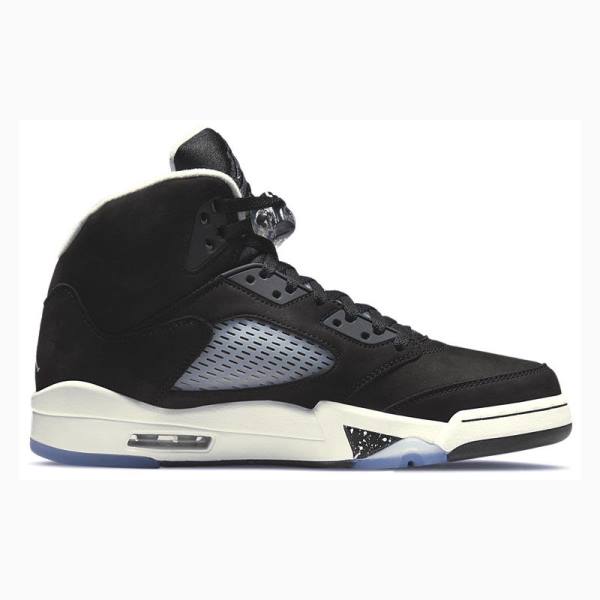 Black / White Men's Nike Retro Oreo Basketball Shoes Air Jordan 5 | JD-360XI