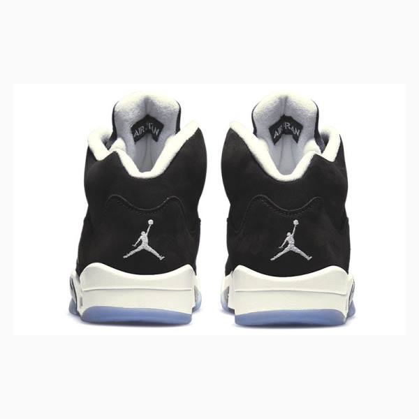 Black / White Men's Nike Retro Oreo Basketball Shoes Air Jordan 5 | JD-360XI