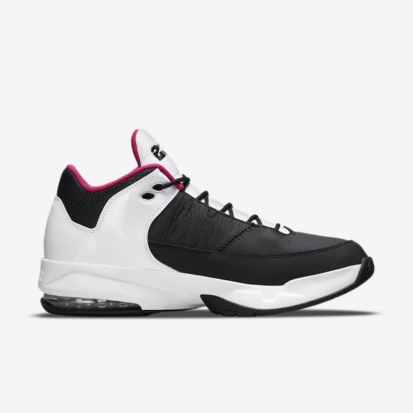 Black / White / Pink / Blue Men's Nike Max Aura 3 Basketball Shoes Air Jordan | NK618HVJ