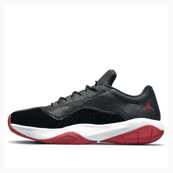 Black / White / Red Men\'s Nike CMFT Low \'Bred\' Gym Sneakers Air Jordan 11 | JD-284WI