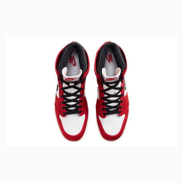 Black / White / Red Men's Nike KO Chicago Chicago 2021 Edition Chicago Basketball Shoes Air Jordan 1 | JD-321WC