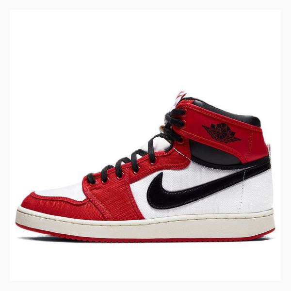 Black / White / Red Men\'s Nike KO Chicago Chicago 2021 Edition Chicago Basketball Shoes Air Jordan 1 | JD-321WC