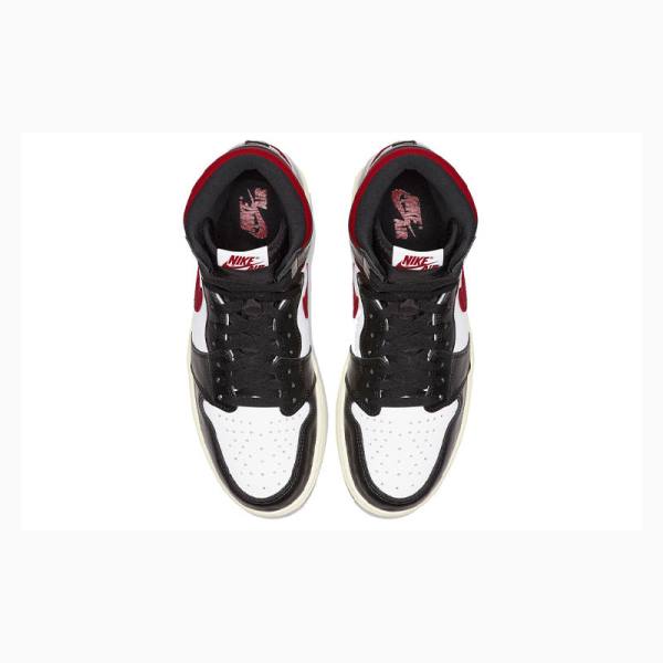 Black / White / Red Men's Nike Retro High OG Basketball Shoes Air Jordan 1 | JD-176CH