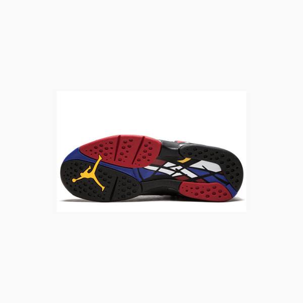 Black / White / Red Men's Nike Retro Playoffs Basketball Shoes Air Jordan 8 | JD-510DU