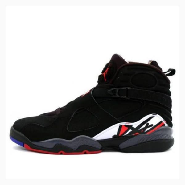 Black / White / Red Men\'s Nike Retro Playoffs Basketball Shoes Air Jordan 8 | JD-510DU