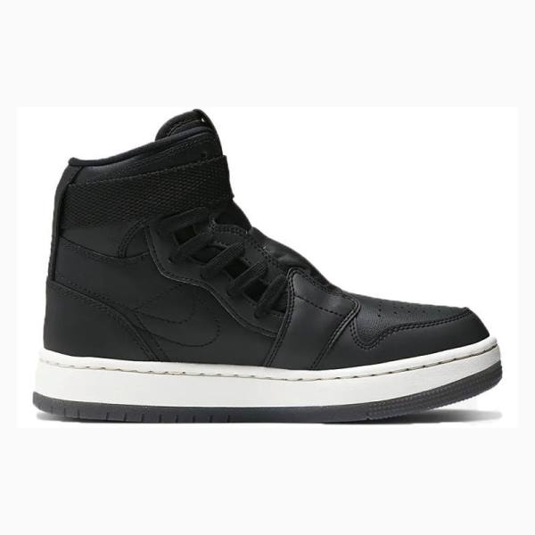 Black / White Women's Nike NOVA XX JORDAN LEGACY Basketball Shoes Air Jordan 1 | JD-625DF