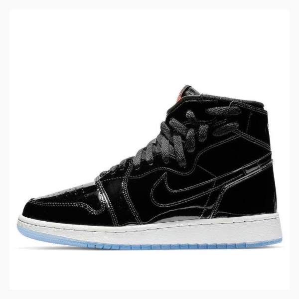 Black Women\'s Nike Rebel XX \'Black Patent\' Basketball Shoes Air Jordan 1 | JD-812TG