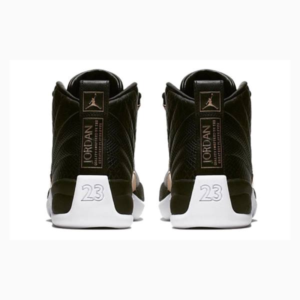 Black Women's Nike Retro Metallic Basketball Shoes Air Jordan 12 | JD-978QL