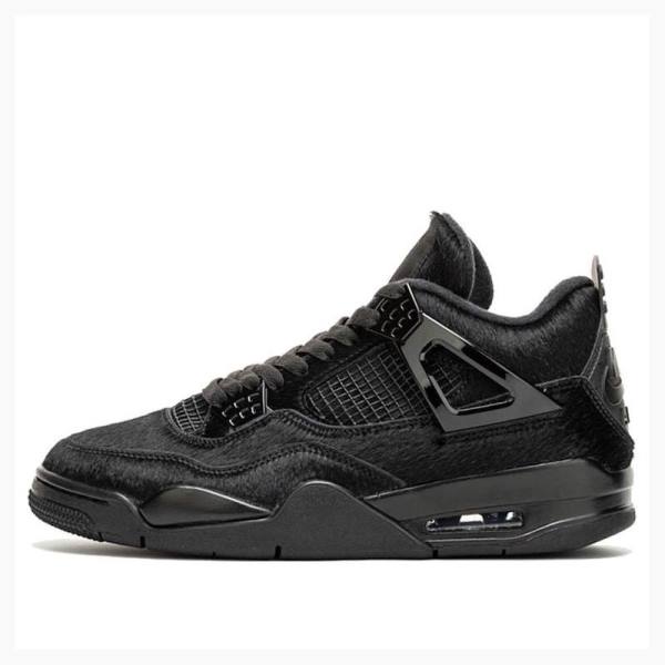 Black Women\'s Nike Retro Pony Hair Basketball Shoes Air Jordan 4 | JD-325UH