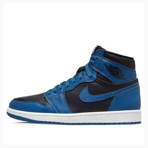 Blue / Black Men\'s Nike Retro High OG Dark Marina Basketball Shoes Air Jordan 1 | JD-075CE