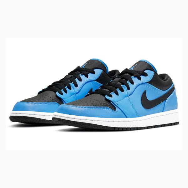 Blue / Black Men's Nike Retro Low University Sneakers Air Jordan 1 | JD-702TS