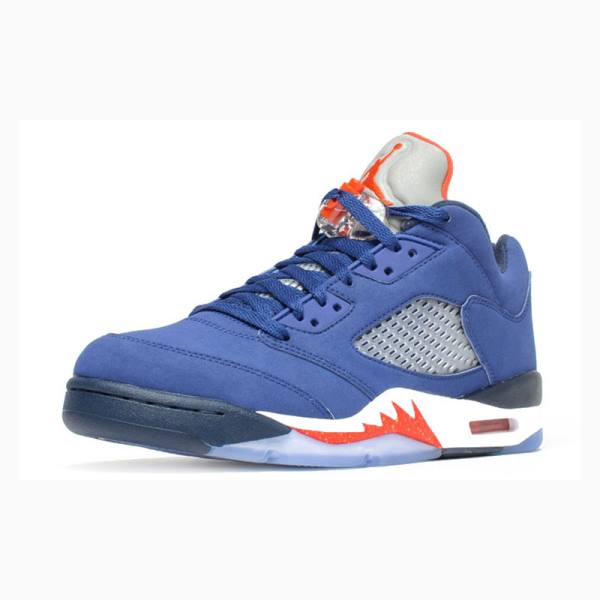 Blue Men's Nike Retro Low Knicks Sneakers Air Jordan 5 | JD-850YB