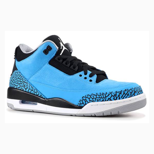 Blue Men's Nike Retro Powder Basketball Shoes Air Jordan 3 | JD-923MC