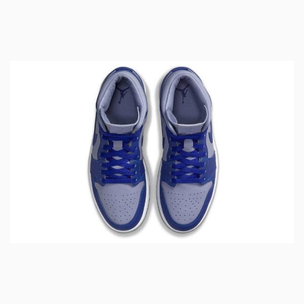 Blue Women's Nike Mid Iron Basketball Shoes Air Jordan 1 | JD-149ZW