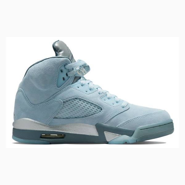 Blue Women's Nike Retro Bird Basketball Shoes Air Jordan 5 | JD-297WD