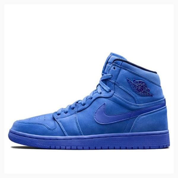 Blue Women\'s Nike Retro HI PRM Suede - Void Basketball Shoes Air Jordan 1 | JD-420WX