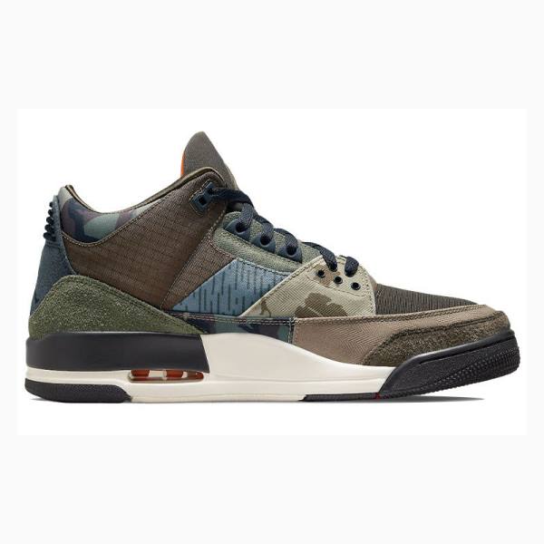 Brown Men's Nike Retro Patchwork Basketball Shoes Air Jordan 3 | JD-605QX