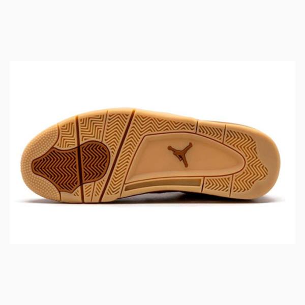 Brown Men's Nike Retro Premium Wheat Basketball Shoes Air Jordan 4 | JD-731MU