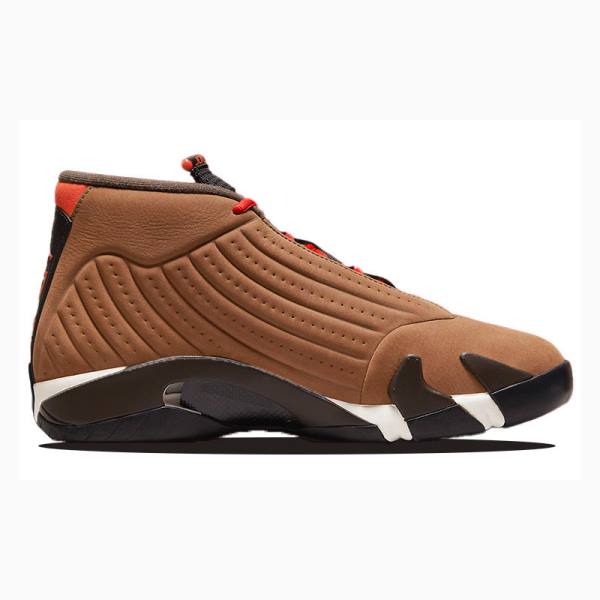 Brown Men's Nike Retro SE Winterized Basketball Shoes Air Jordan 14 | JD-265ME