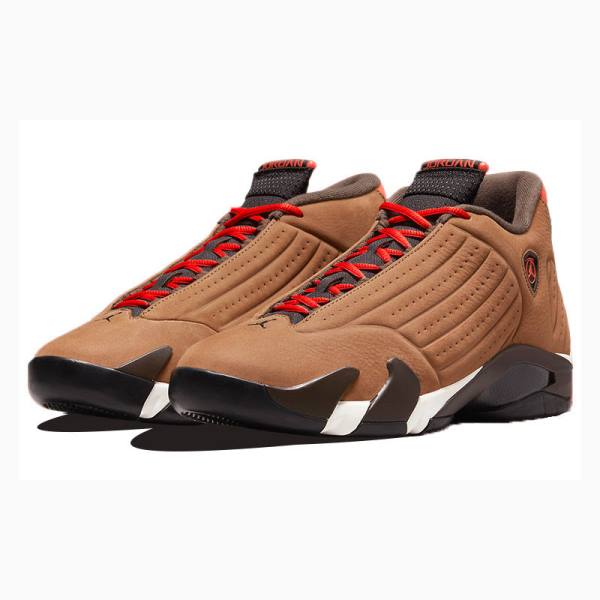 Brown Men's Nike Retro SE Winterized Basketball Shoes Air Jordan 14 | JD-265ME