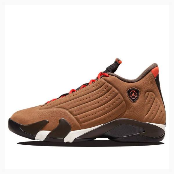 Brown Men\'s Nike Retro SE Winterized Basketball Shoes Air Jordan 14 | JD-265ME