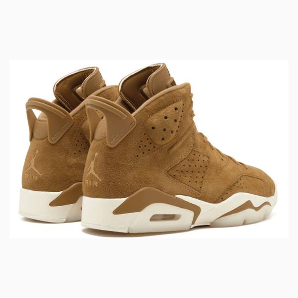 Brown Men's Nike Retro Wheat Basketball Shoes Air Jordan 6 | JD-027NC