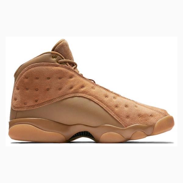 Brown Men's Nike Retro Wheat Basketball Shoes Air Jordan 13 | JD-428SX