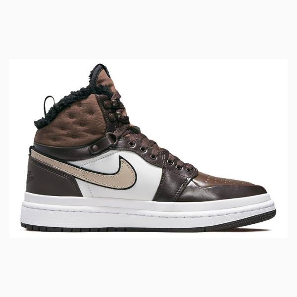 Brown / White Women's Nike Acclimate Basketball Shoes Air Jordan 1 | JD-189GZ