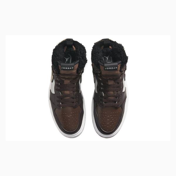 Brown / White Women's Nike Acclimate Basketball Shoes Air Jordan 1 | JD-189GZ