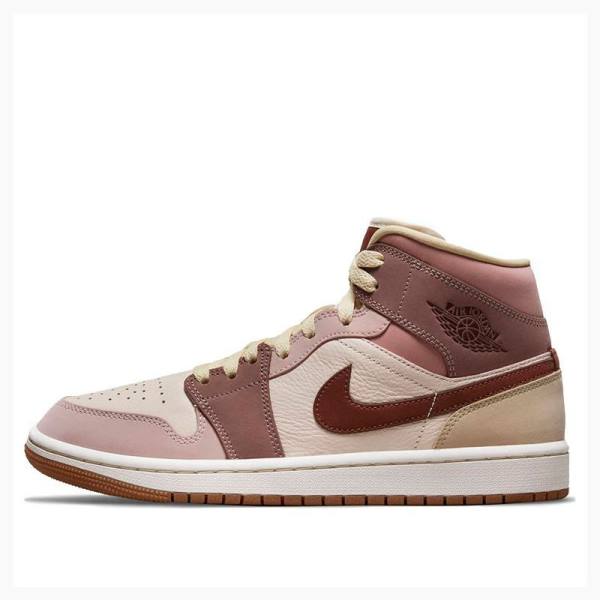 Brown Women\'s Nike Mid SE Dark Pony Basketball Shoes Air Jordan 1 | JD-190ZQ