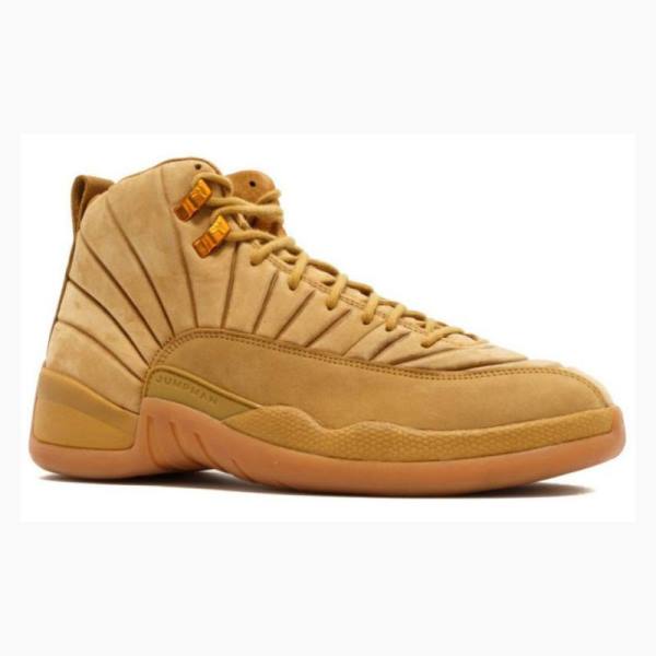 Brown Women's Nike Retro PSNY Wheat Basketball Shoes Air Jordan 12 | JD-584XA