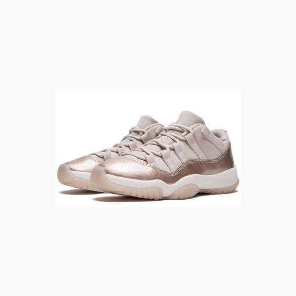 Gold / Rose Women's Nike Retro Low Sneakers Air Jordan 11 | JD-362KT