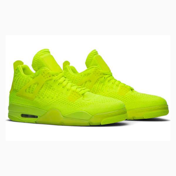 Green Men's Nike Flyknit Volt Basketball Shoes Air Jordan 4 | JD-340YT