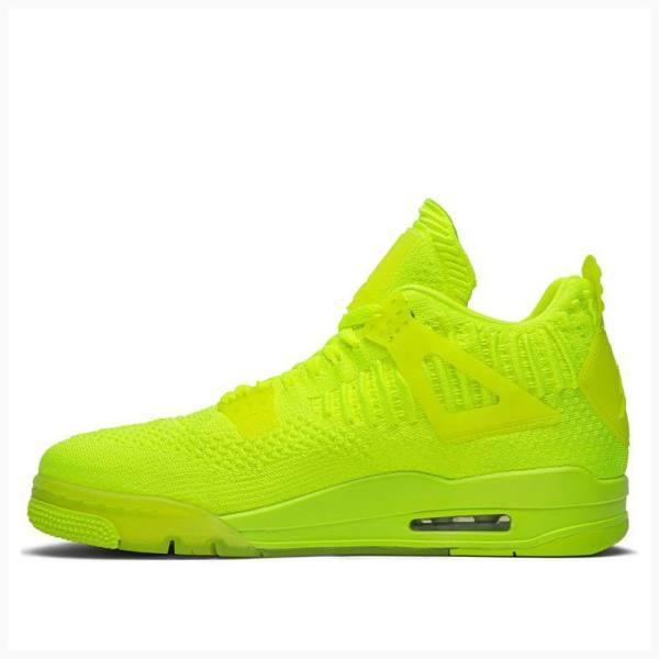 Green Men\'s Nike Flyknit Volt Basketball Shoes Air Jordan 4 | JD-340YT