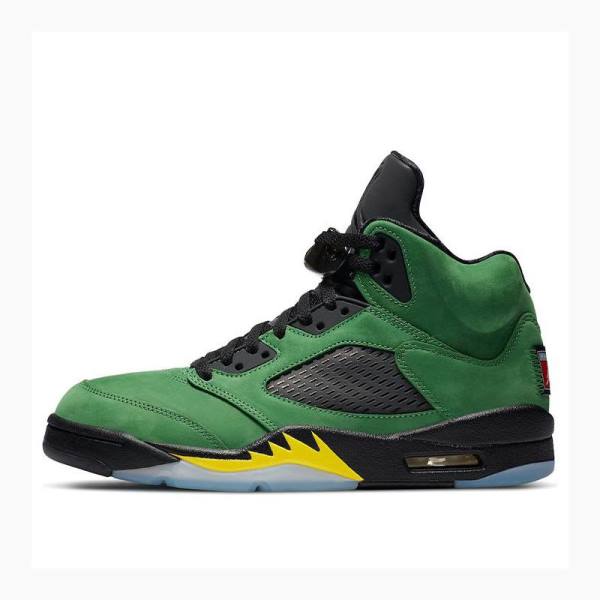 Green Men\'s Nike Retro SE Oregon Basketball Shoes Air Jordan 5 | JD-261JR