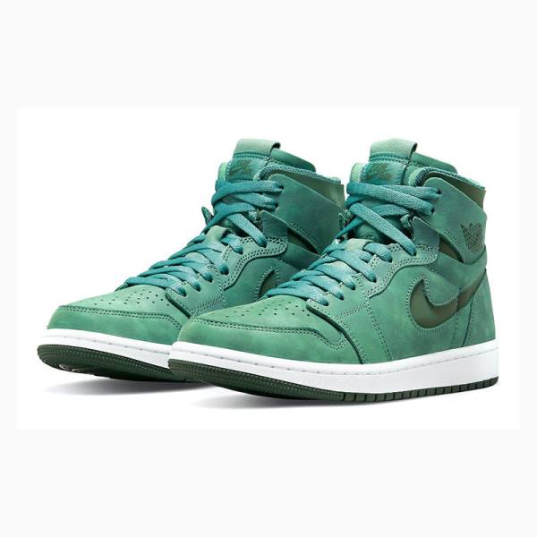 Green Women's Nike Zoom Air CMFT Basketball Shoes Air Jordan 1 | JD-384GY