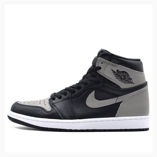 Grey / Black Men\'s Nike Retro High OG Shadow Basketball Shoes Air Jordan 1 | JD-391ET