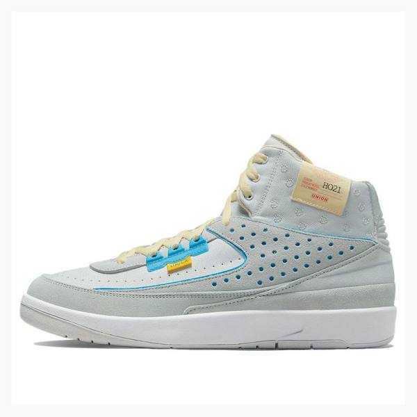 Grey / Blue Men\'s Nike X Union LA Basketball Shoes Air Jordan 2 | JD-187XN