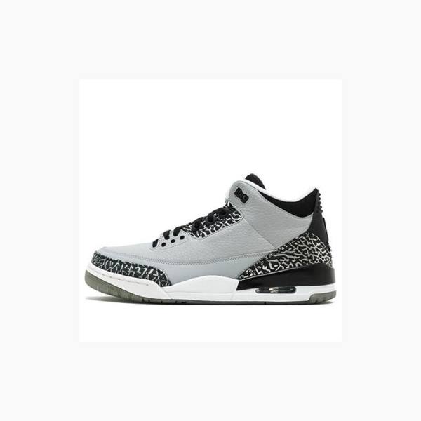 Grey Men\'s Nike Retro Wolf Basketball Shoes Air Jordan 3 | JD-560UI