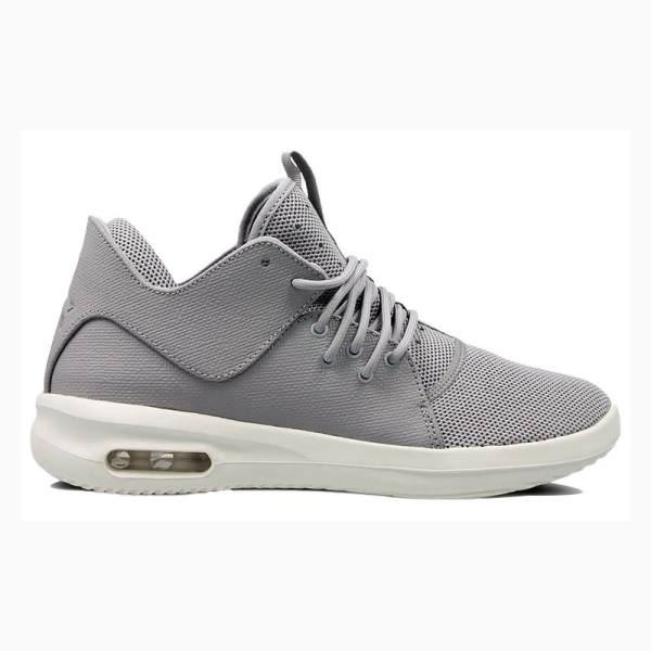 Grey / White Men's Nike First Class Running Shoes Air Jordan | JD-583XY