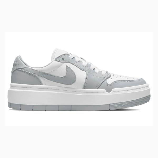 Grey / White Women's Nike Low LV8D Elevated Sneakers Air Jordan 1 | JD-239OX