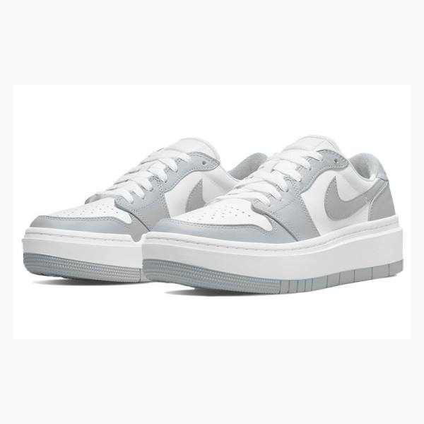 Grey / White Women's Nike Low LV8D Elevated Sneakers Air Jordan 1 | JD-239OX