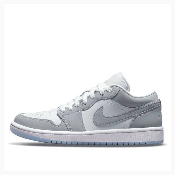 Grey Women\'s Nike Low Wolf Sneakers Air Jordan 1 | JD-458RS